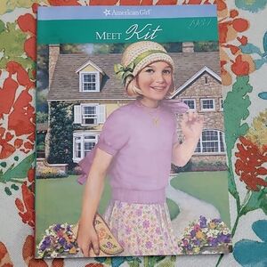 American Girl Meet Kit Book with Purple and Green Cover